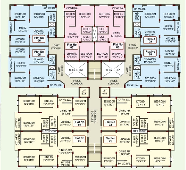 Laxmi Residency 2 Floor Plan 2