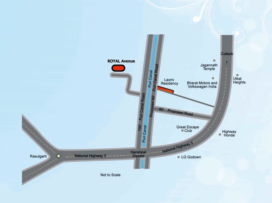 Laxmi Royal Avenue Location Map