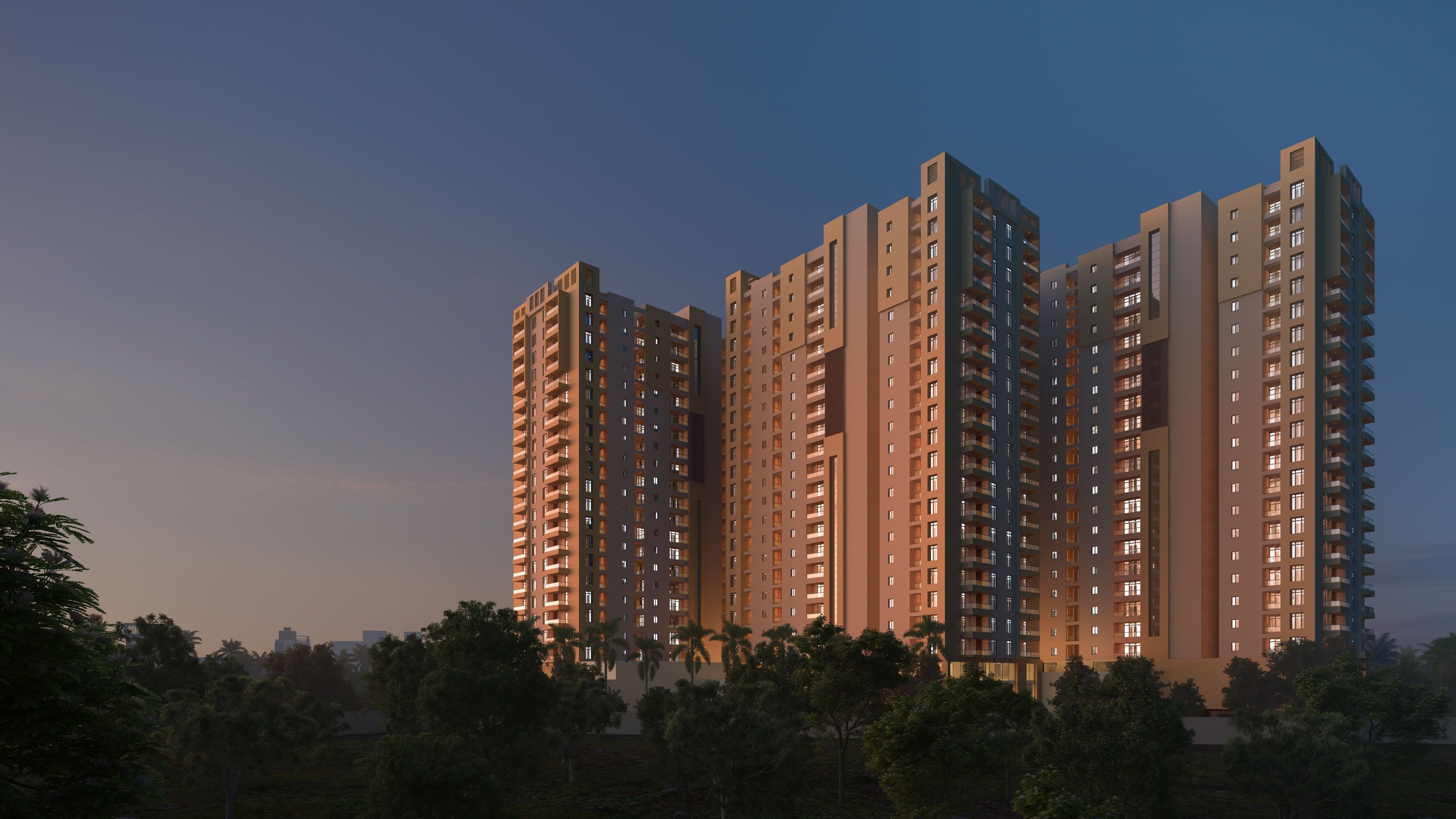 Laxmi Fresh Living Dusky Elevation View